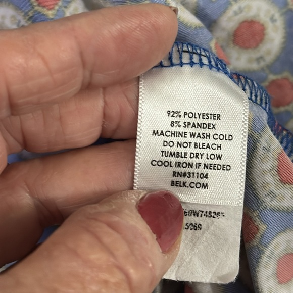 EUC New Directions tunic top. 3/4 length sleeves. - Picture 4 of 5